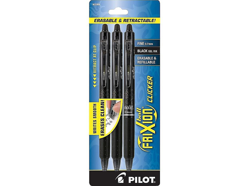 PILOT Frixion Clicker Erasable, Refillable & Retractable Gel