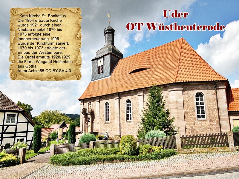 Uder Ot WÃ¼Stheuterode Kath.Kirche St.Bonifatius ThÃ¼Ringen 1547