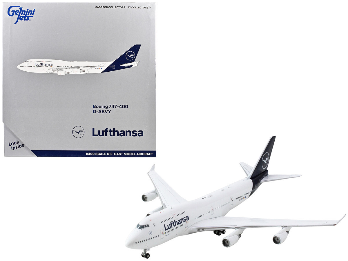 ルフトハンザ、B747-400、1/400、Gemini Jets Geminijets Boeing 747-400 Aircraft 