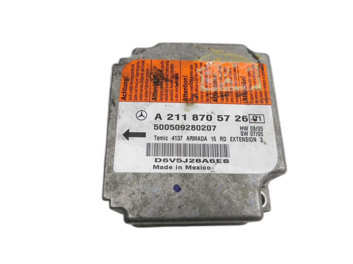 Mercedes S211 W211 E320 02-06 Airbag Steuergerät Airbagsteuergerät  - Bild 1