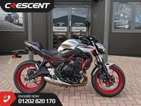 KAWASAKI Z650 2024- METALLIC SILVER- FIRST SERVICE COMPLETED - REAR GRAB HANDLES