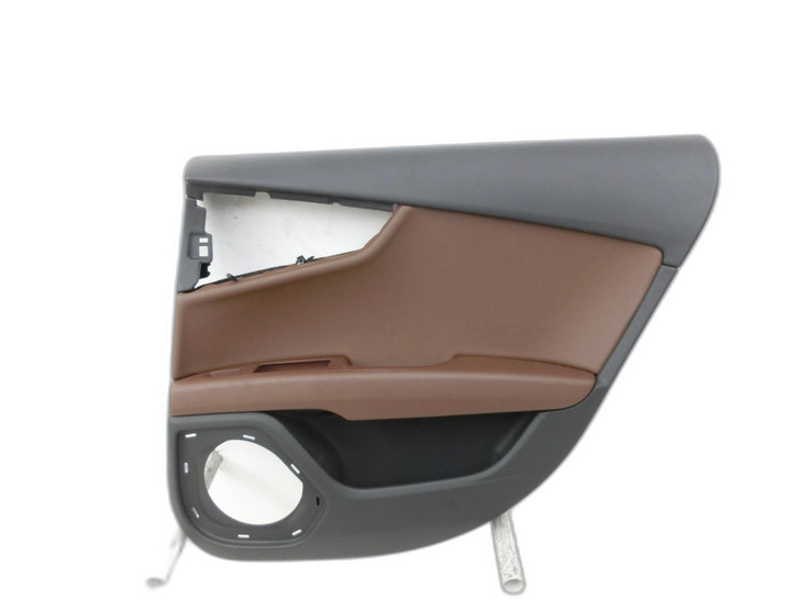 Audi A7 4G 10-18 Coupe Türverkleidung Türpappe Rechts Hinten Nougatbraun Soul Schwarz  - Bild 1