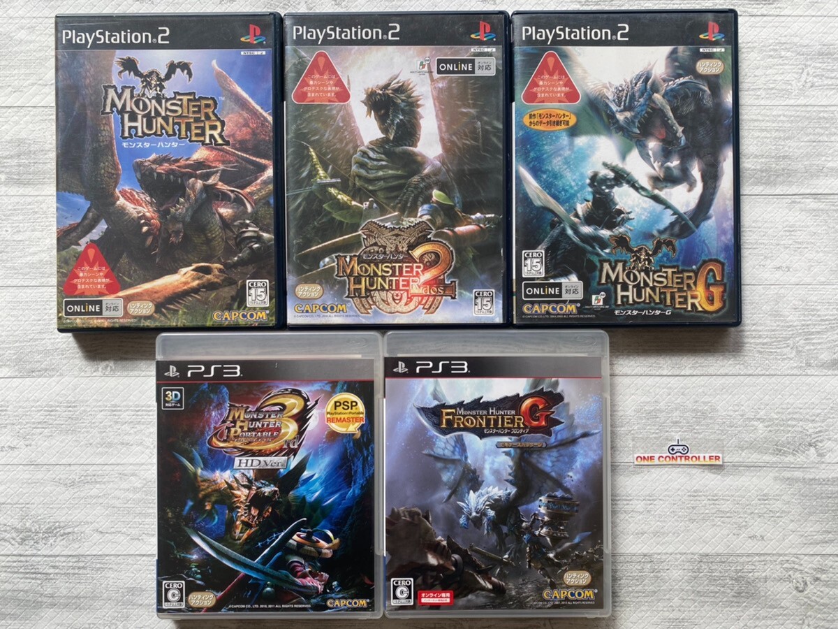 SONY PS2 3 Monster Hunter 1 & 2 & G & Portable 3rd HD