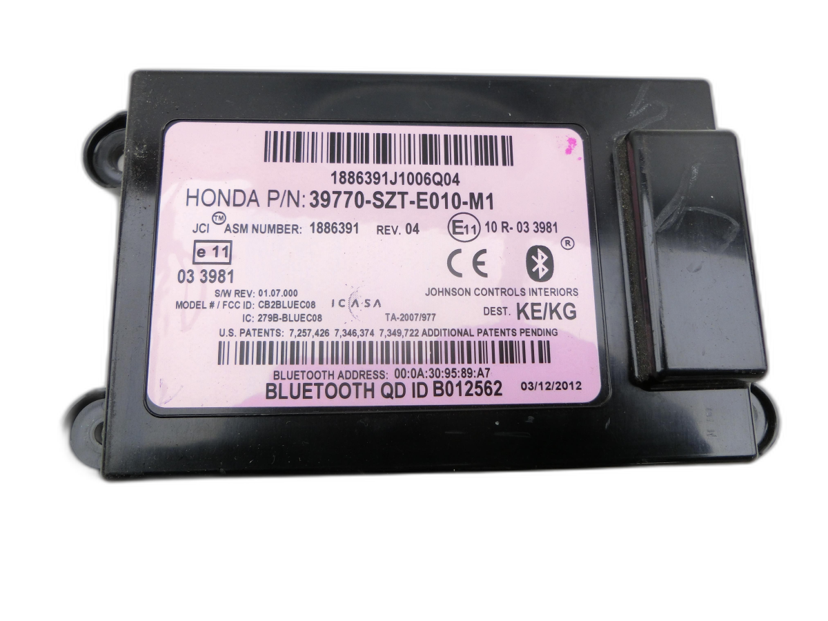 Centralina / Apparecchio controllo ECU modulo per Bluetooth Honda CRZ ZF1 10-13 - Bild 1
