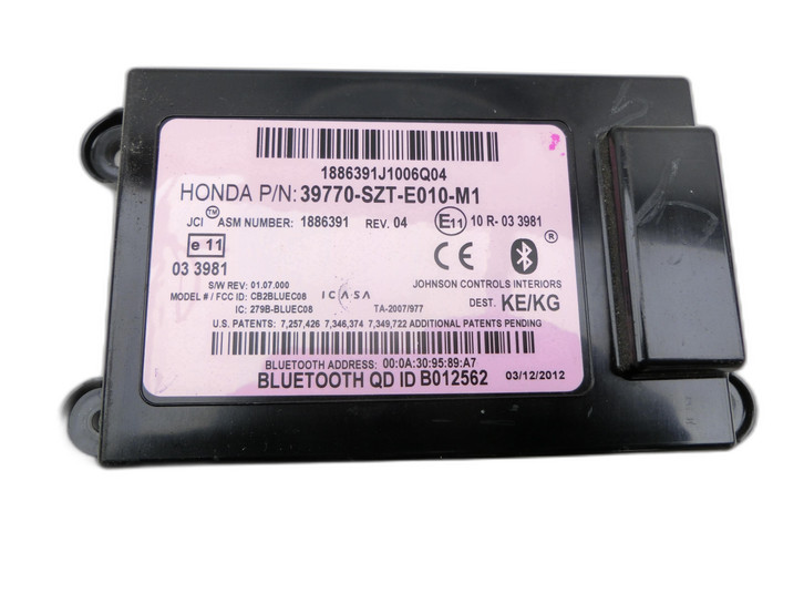 Honda CRZ ZF1 10-13 Steuergerät ECU Modul für Bluetooth  - Bild 1