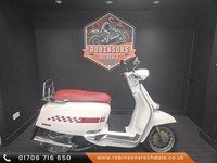 2021 Lambretta V200 Special in white , great looking scooter.