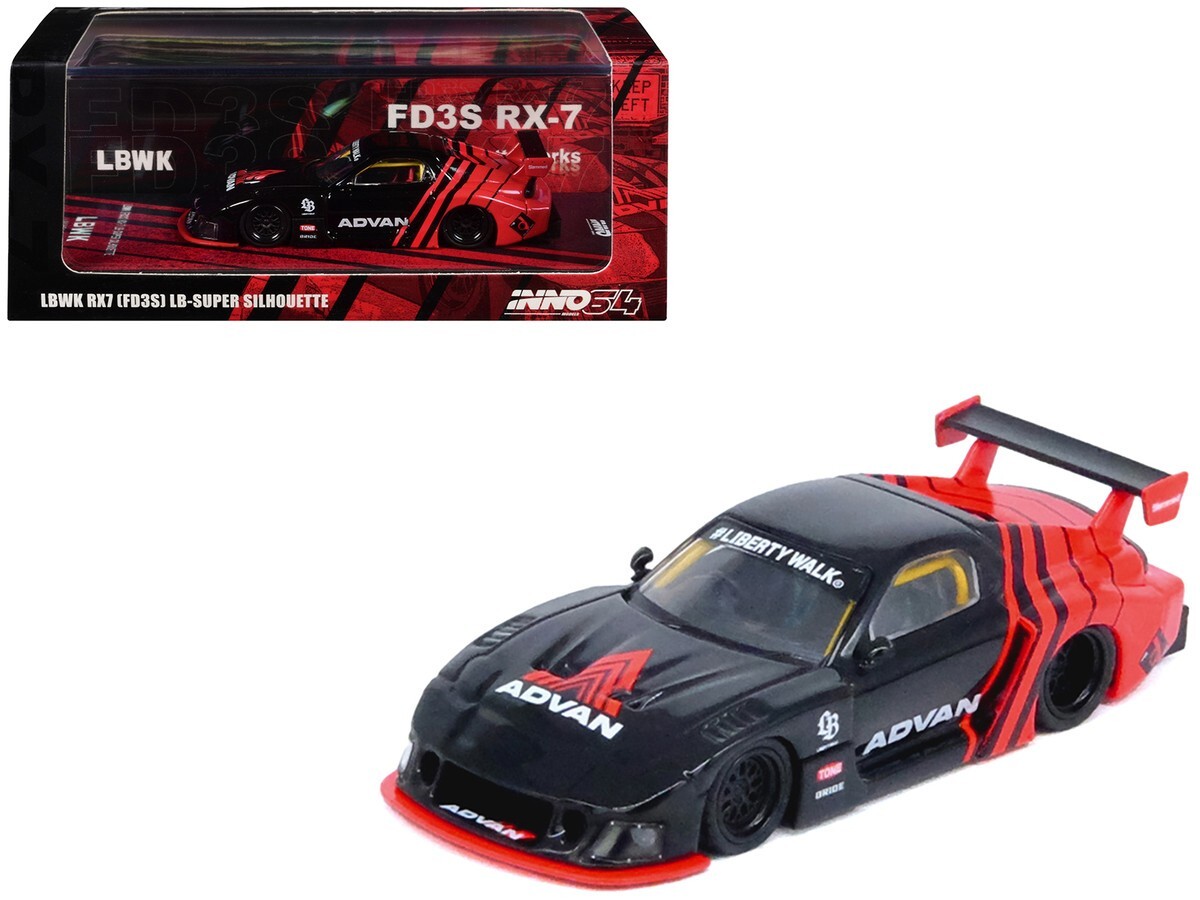 ミニカー Inno64 1/64 LBWK FD3S RX-7 Advan Inno Models Mazda RX7 FD3S LBWK RHD 