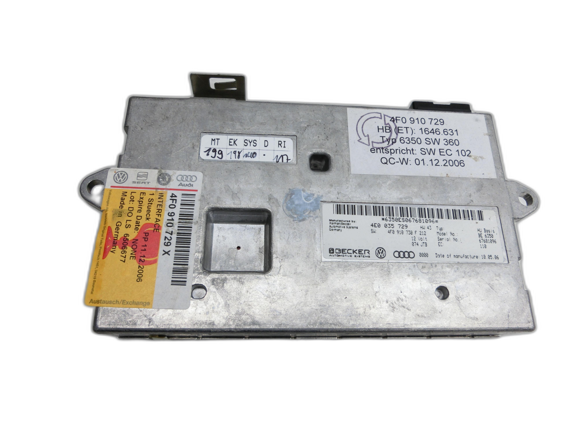 Audi A6 4F C6 05-09 Steuergerät Multimedia MMI Interface Interfacebox  - Bild 1
