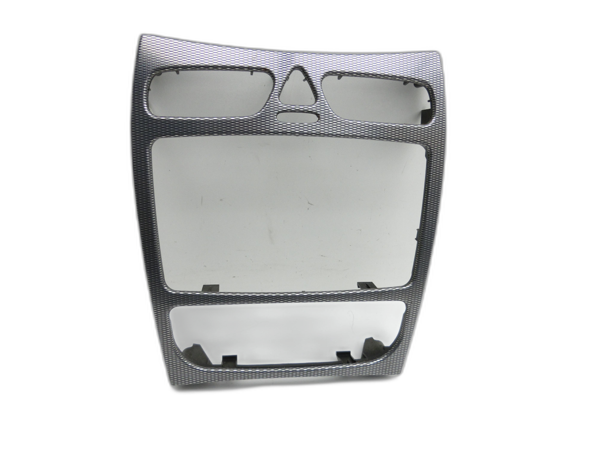 Mercedes C209 CLK 320 05-09 Mittelkonsole Einbaurahmen Carbon  - Bild 1