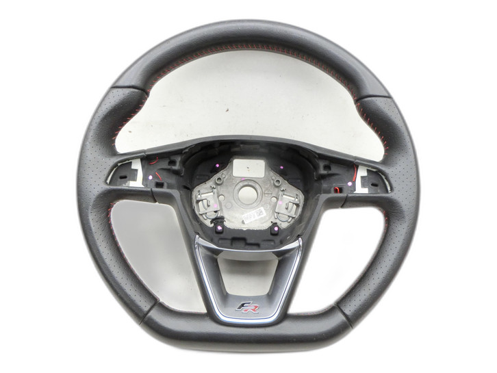 Seat Ibiza FR 6J 15-17 Lenkrad ohne Airbag rote Naht  - Bild 1