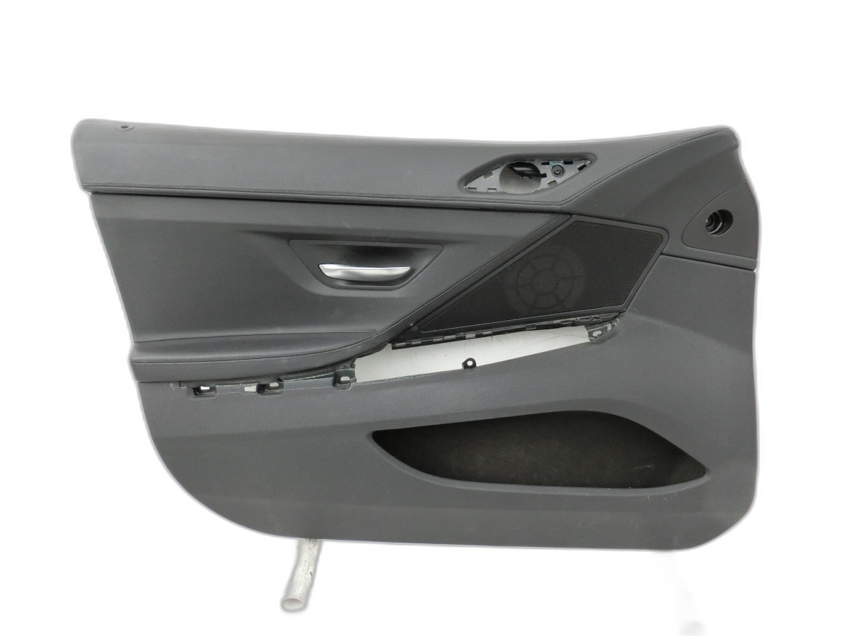 BMW F06 640d 12-18 Gran Coupe Türverkleidung Türpappe Links Vorne Leder Dakota Schwarz  - Bild 1