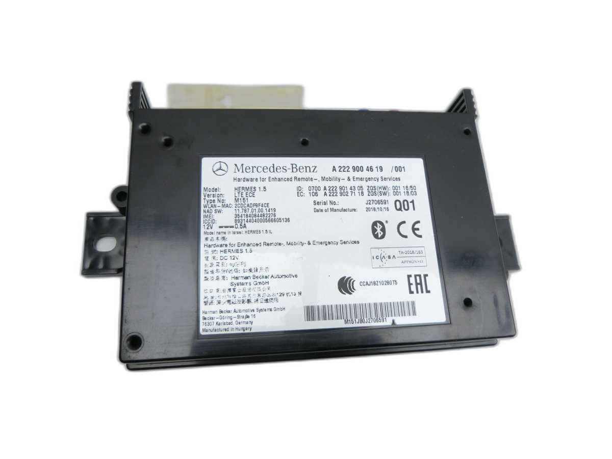 Control Unit ECU module LTE Remote Hermes 1.5 for Mercedes W213 E200 16-20 - Bild 1