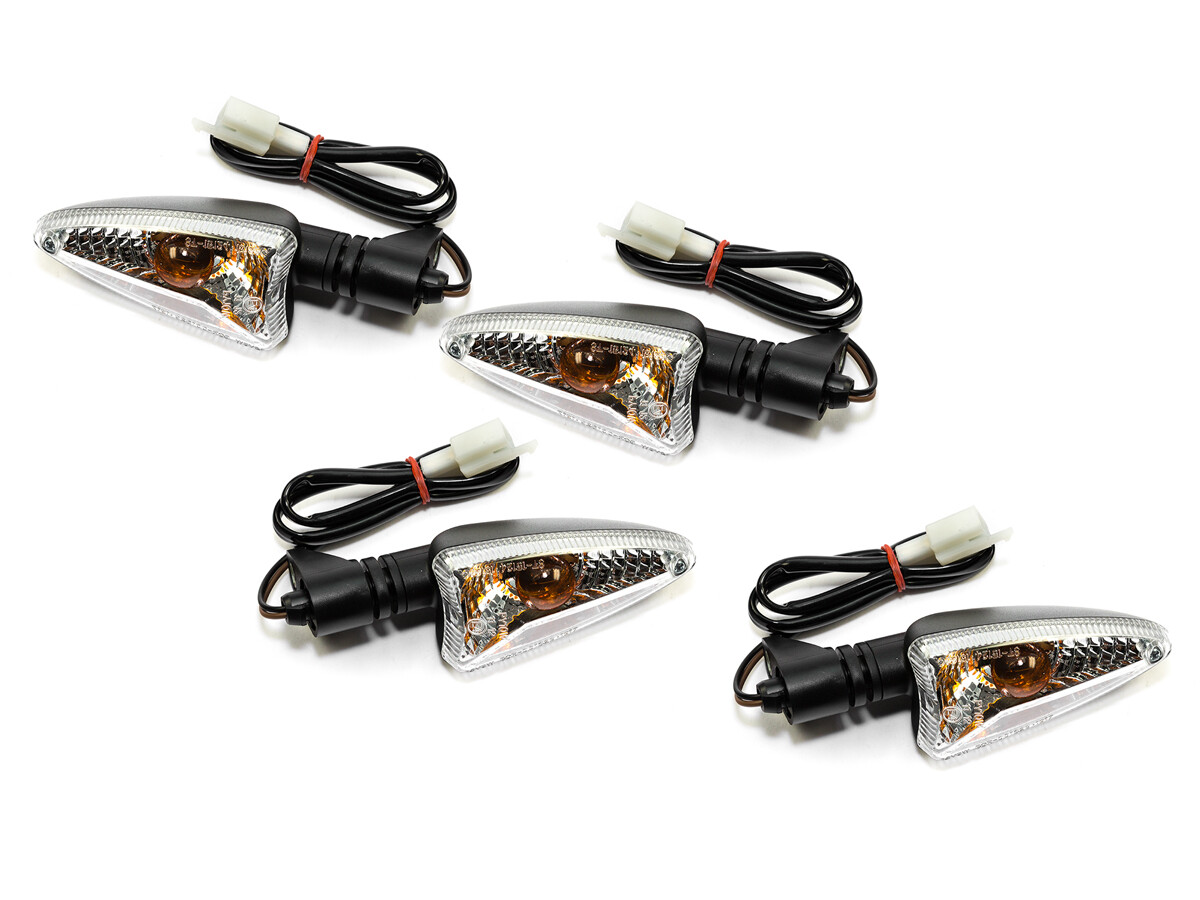 Jeu de clignotants testés E 4 pièces pour Aprilia RS4 RSV Daelim VJF Triumph Yamaha 