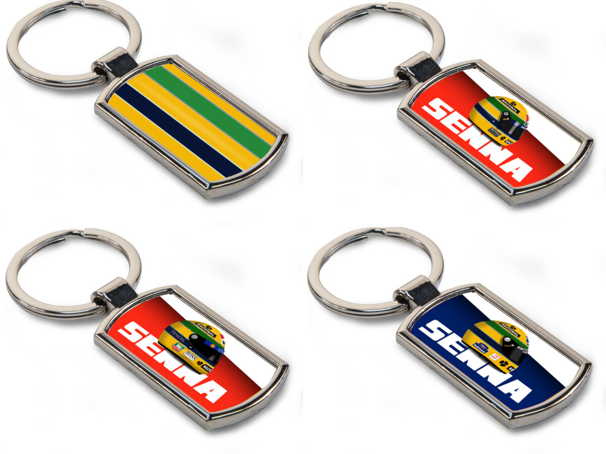 【F1】アイルトン・セナ・ダ・シルヴァ　キーホルダー　キーチェーン ヘルメット F1】アイルトン・セナ・ダ・シルヴァ キーホルダー キーチェーン