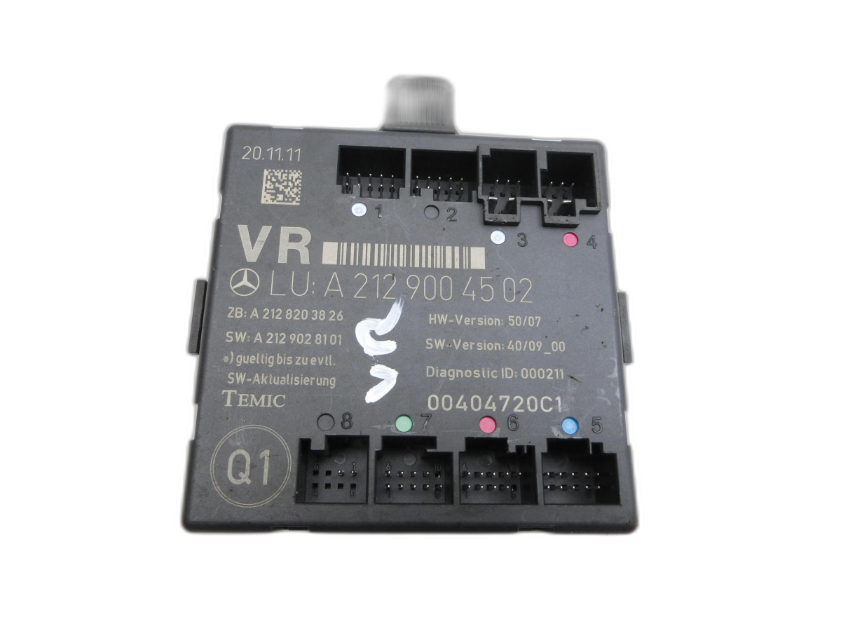 Mercedes E500 W212 09-13 Türsteuergerät Steuergerät SG Tür Rechts Vorne - Bild 1