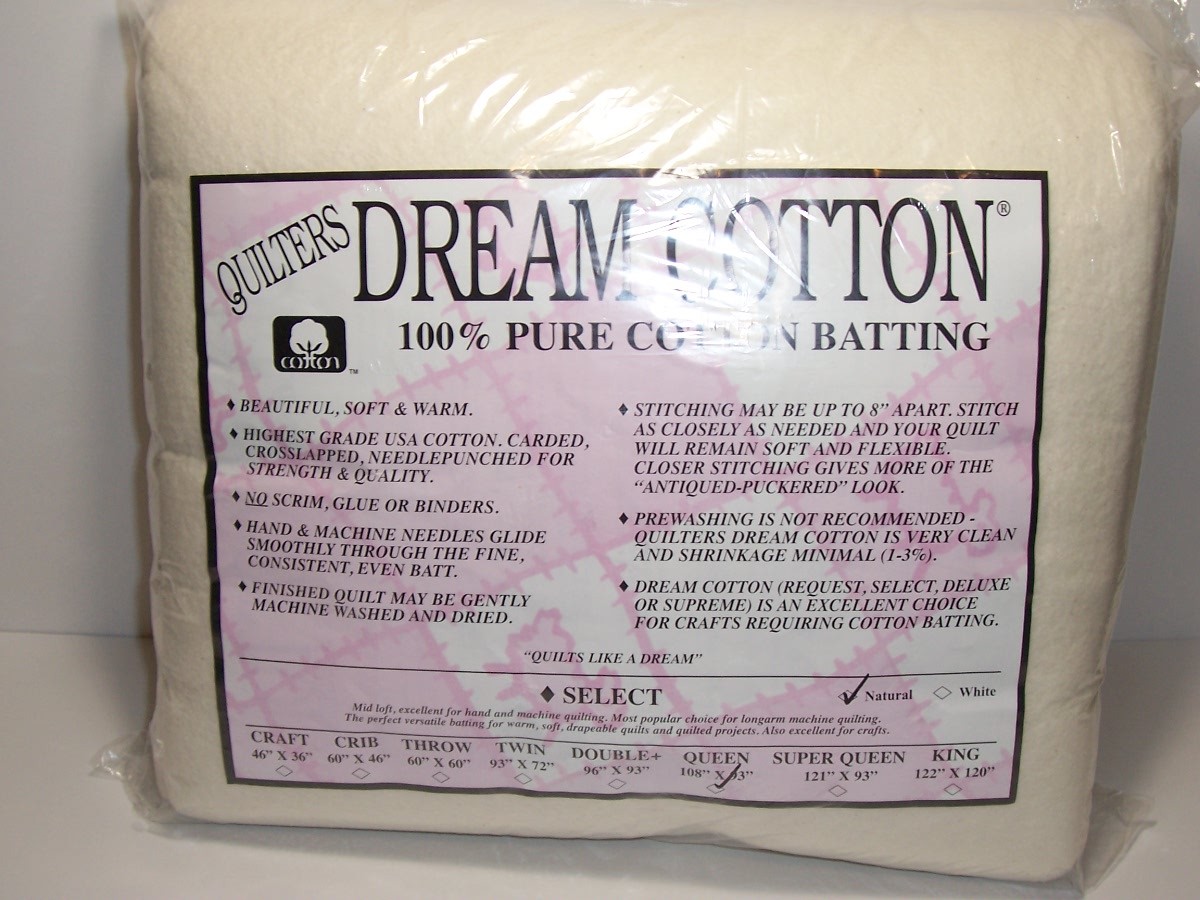 Quilters Dream,Queen Size,100% Pure Cotton Batting