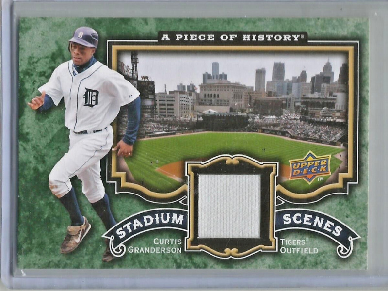 Curtis Granderson 2009 Upper Deck A Piece Of History Game Used Jersey
