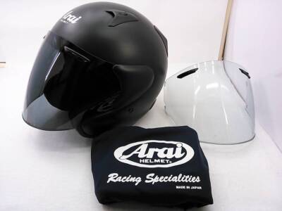 P*S様 Arai MZ-F XO ヘルメット グラス黒 65 66cm Amazon | アライ(Arai) バイクヘルメット ジェット MZ-F グラス