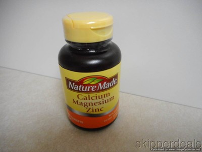 2 NATURE MADE CALCIUM MAGNESIUM ZINC W/ VITAMIN D EACH...