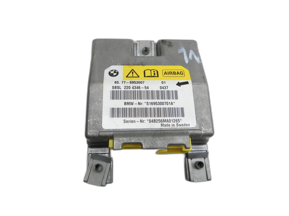 BMW E61 530d 04-07 Sensor Airbag Crashsensor Airbagsensor Links Vorne B-Säule  - Bild 1