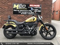 Harley Davidson Softail Steet Bob 114 74reg 3822miles FSH Cobra pipes