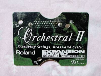Roland EXPANSION BOARD orchestral Ⅱ Roland SR-JV80-16 Orchestral II Expansion Board Made in
