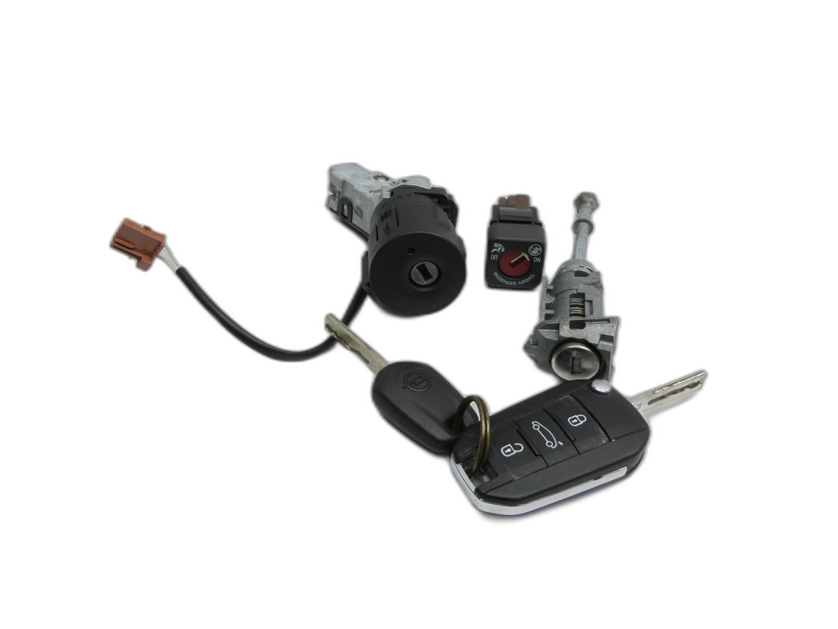 Opel Crossland X D75 20-24 Zündschloss 2x Schlüssel Türschliesszylinder  - Bild 1