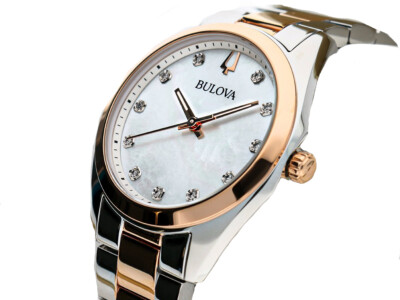 Pre-owned Bulova Multicolour Womens Analogue Watch Surveyor 98p207