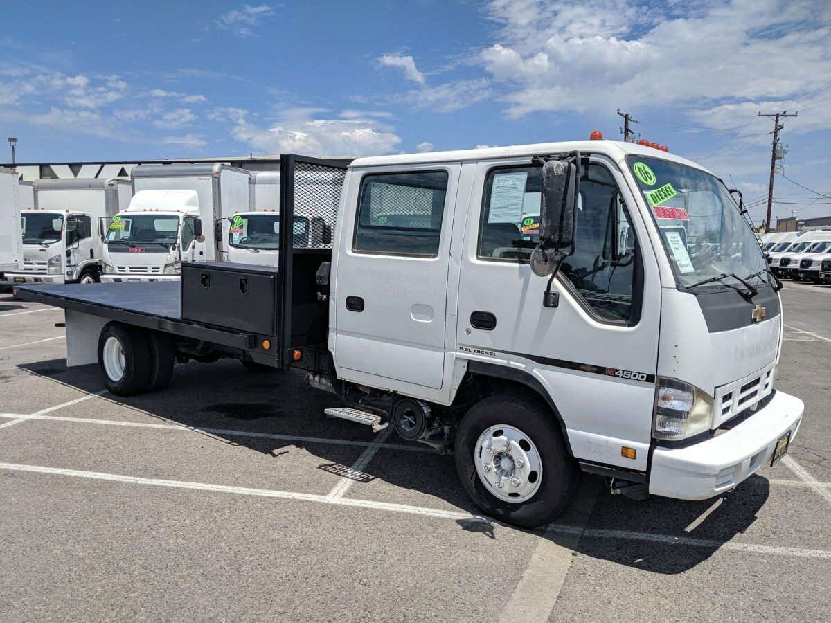 2007 Chevrolet W4500 16ft Flat Stake Bed Truck Diesel