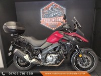 2021 71 reg Suzuki V Strom 650, DL650a in red with luggage