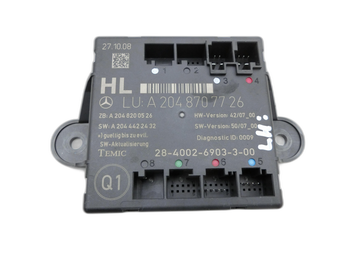 Mercedes W204 S204 C250 07-14 Steuergerät SG Türsteuergerät Links Hinten  - Bild 1
