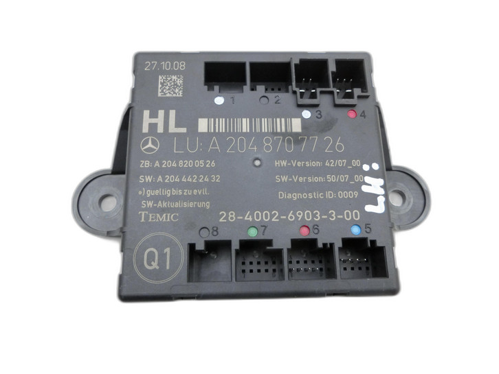 Mercedes W204 S204 C250 07-14 Steuergerät SG Türsteuergerät Links Hinten  - Bild 1