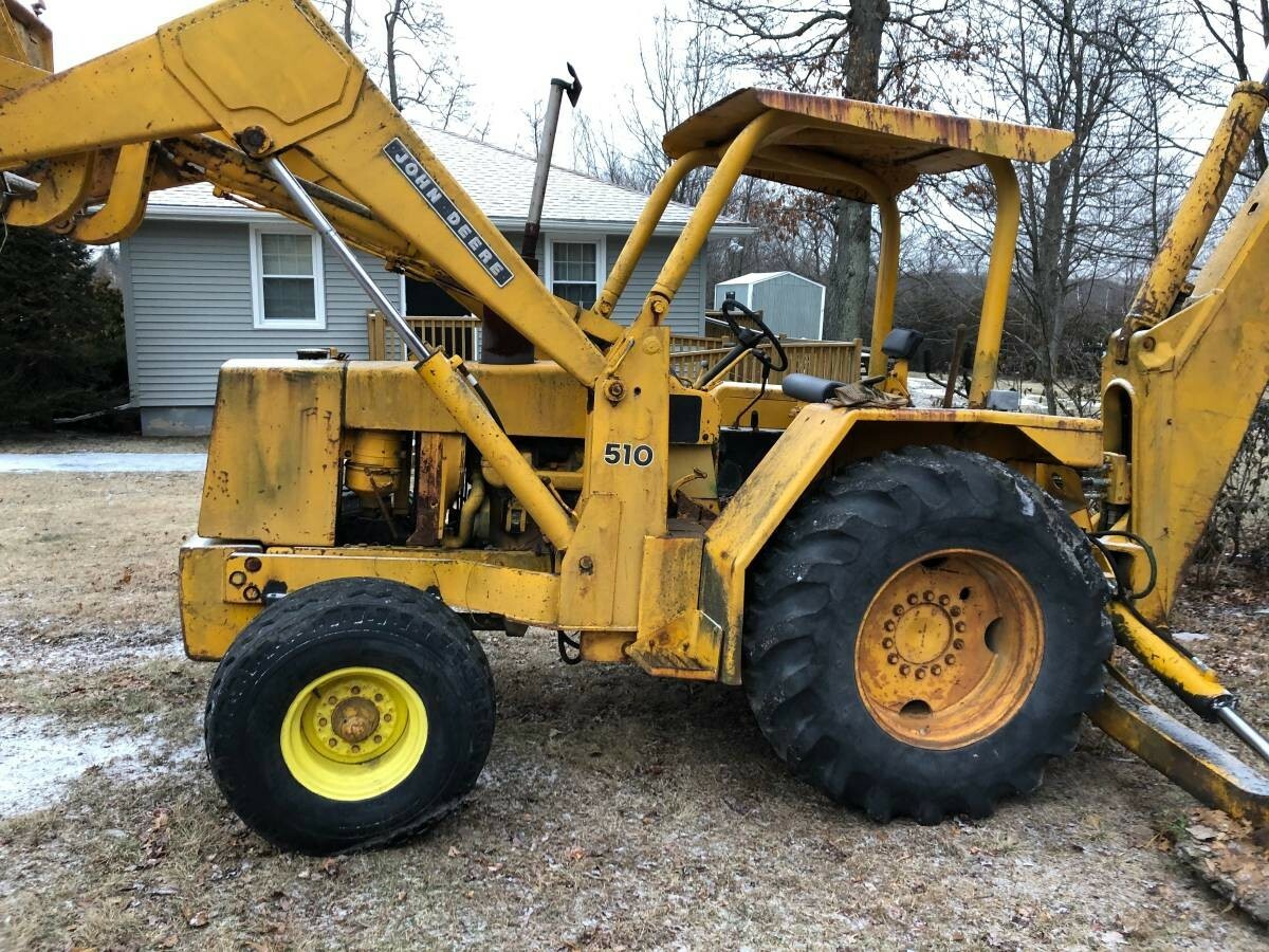 john deere 510D backhoe