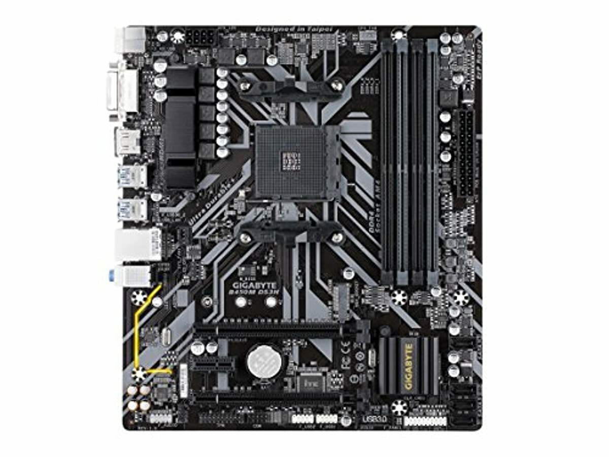 ds3h b450m gigabyte ryzen amd micro dvi ddr4 atx hmdi am4 usb motherboard