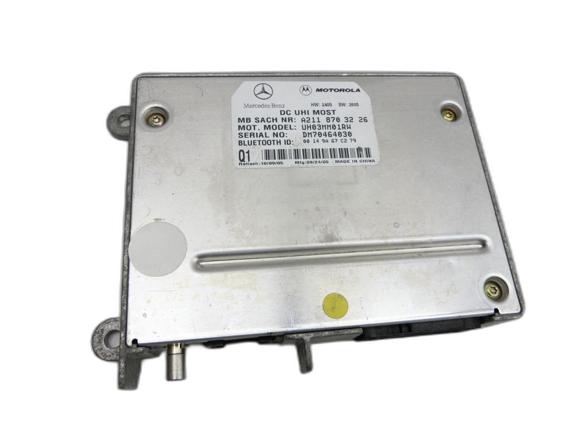 Mercedes S211 W211 E320 02-06 Steuergerät ECU Modul SG Interface f. Handy Bluetooth  - Bild 1