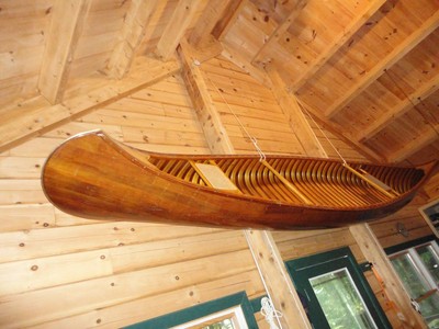 1980 Old Town OTCA  Model Canoe 17' wood fiberglass