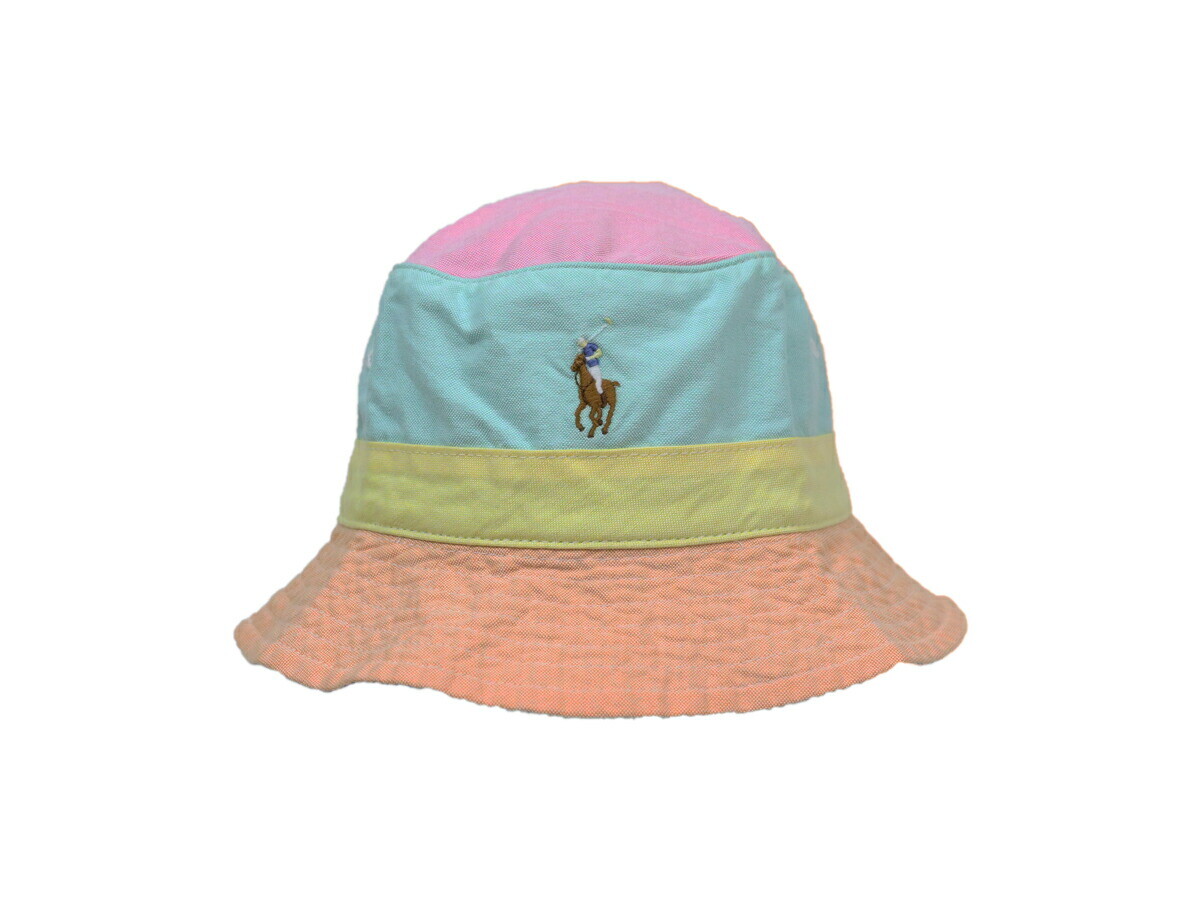

Кепка-ведро в стиле сафари с панелями Polo Ralph Lauren — разноцветный материал Оксфорд, Multicolor