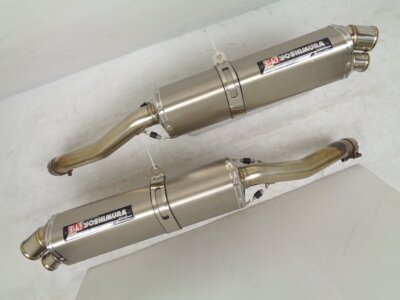 シグナスYoshimura Tri-Oval フルエキ YOSHIMURA : Slip-On Tri-Oval Cyclone 2 End EXPORT SPEC [110