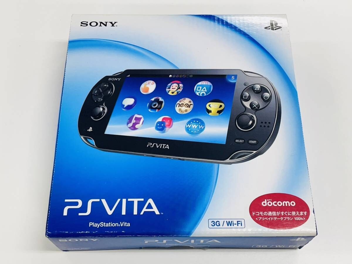 SONY - PS　Vita　PCH-1100 Sony PS Vita PCH-1100 Black Handheld Console 3G/Wi-Fi #G4