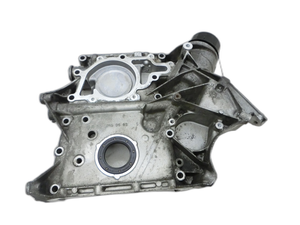 Mercedes S211 W211 E270 02-06 CDI 2,7 130KW 647961 Stirndeckel Ölfiltergehäuse  - Bild 1