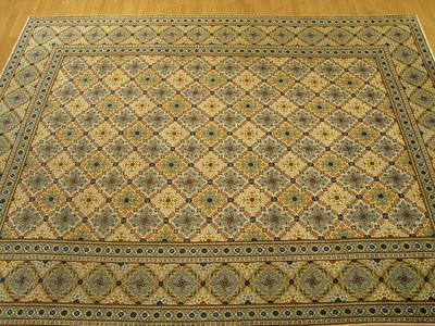 8 x 10.7 High Quality Handmade Antique 1930s Persian Oriental Rug Soft Kork Wool