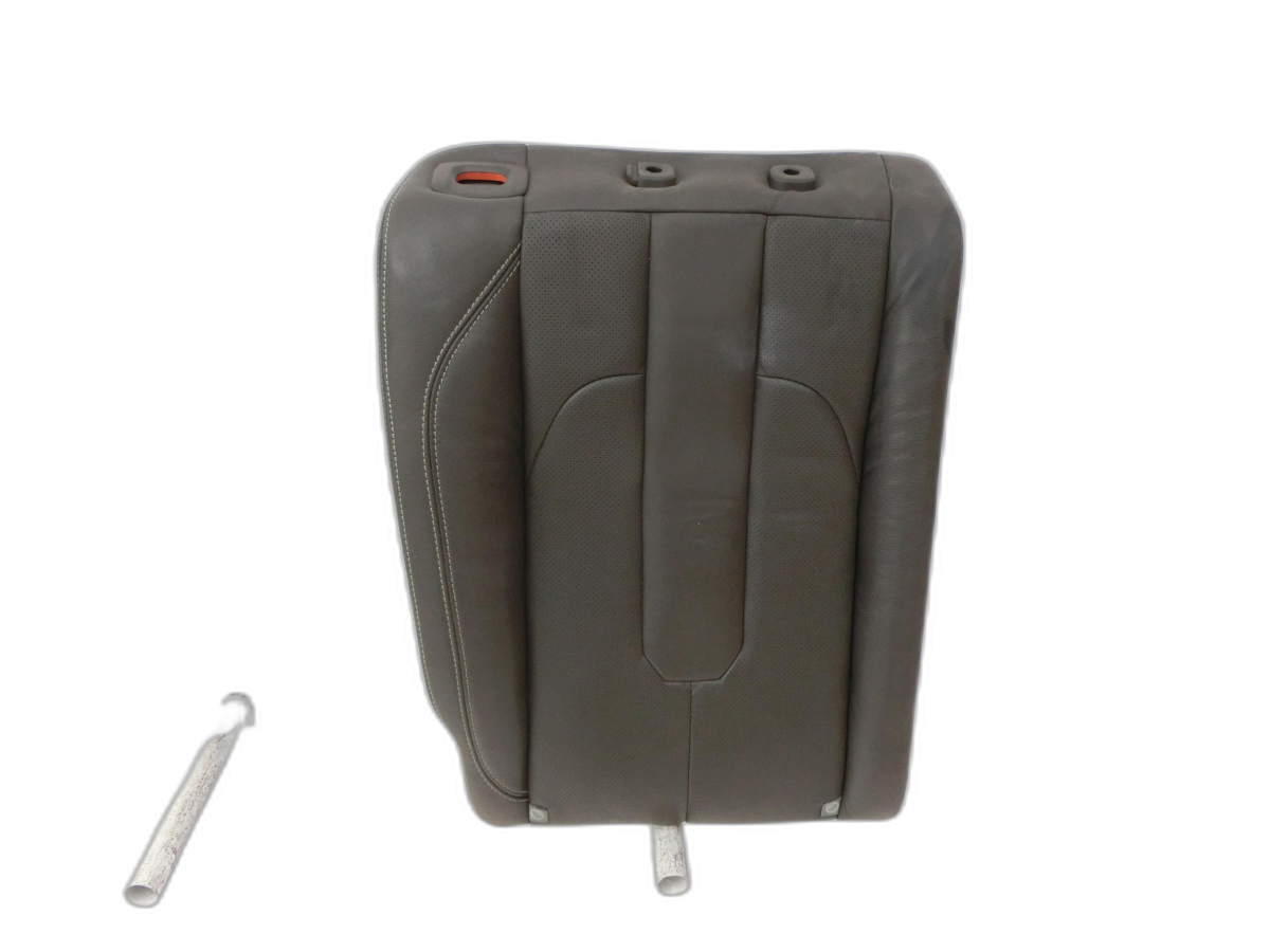 Range Rover Evoque   Sitzbezug Rückenpolster Rechts für Rücksitzbank Hinten weiße Naht Leder Ebony Schwarz  - Bild 1