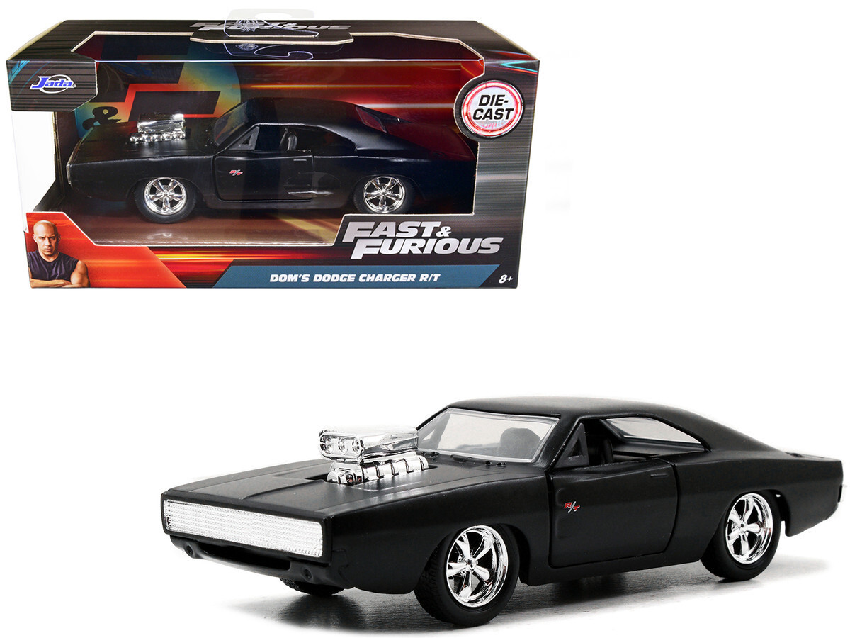 JADA DOM’S DODGE CHARGER R/T 1/32 Jada Dom's Dodge Charger R/T Matt Black Fast & Furious 1/32
