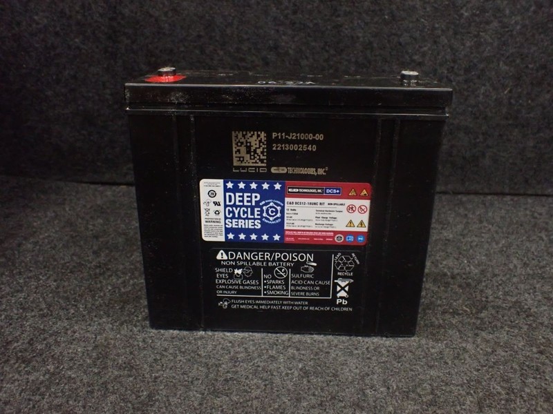 C&D TECHNOLOGIES DCS12-18UNC RIT Deep Cycle Battery, 12V, 18 AH,
