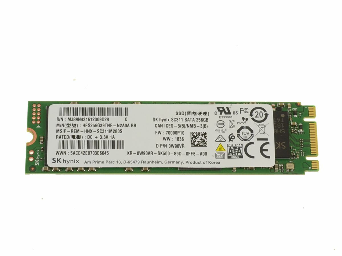 SK Hynix SC311 M.2 SATA 256GB SSD | Internal SSD | 256 GB