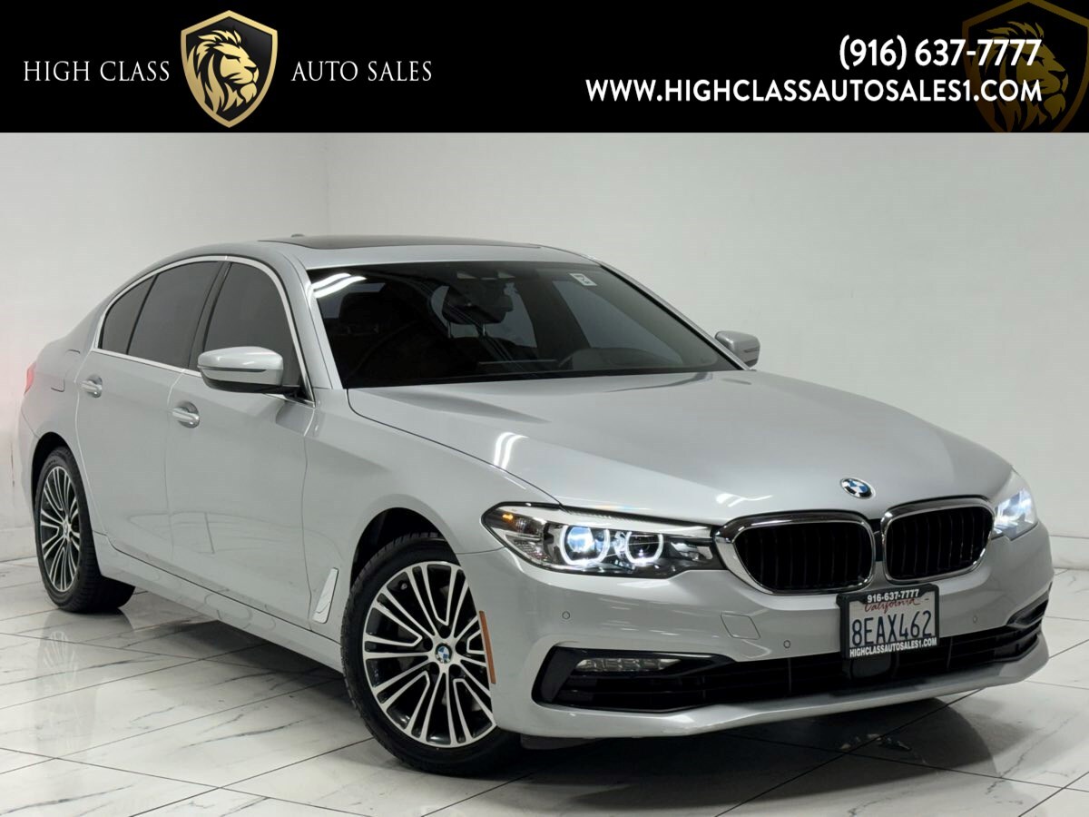 2018 BMW 5 Series 540i 89024 Miles Glacier Silver Metallic  3.0L 6 Cylinders Aut