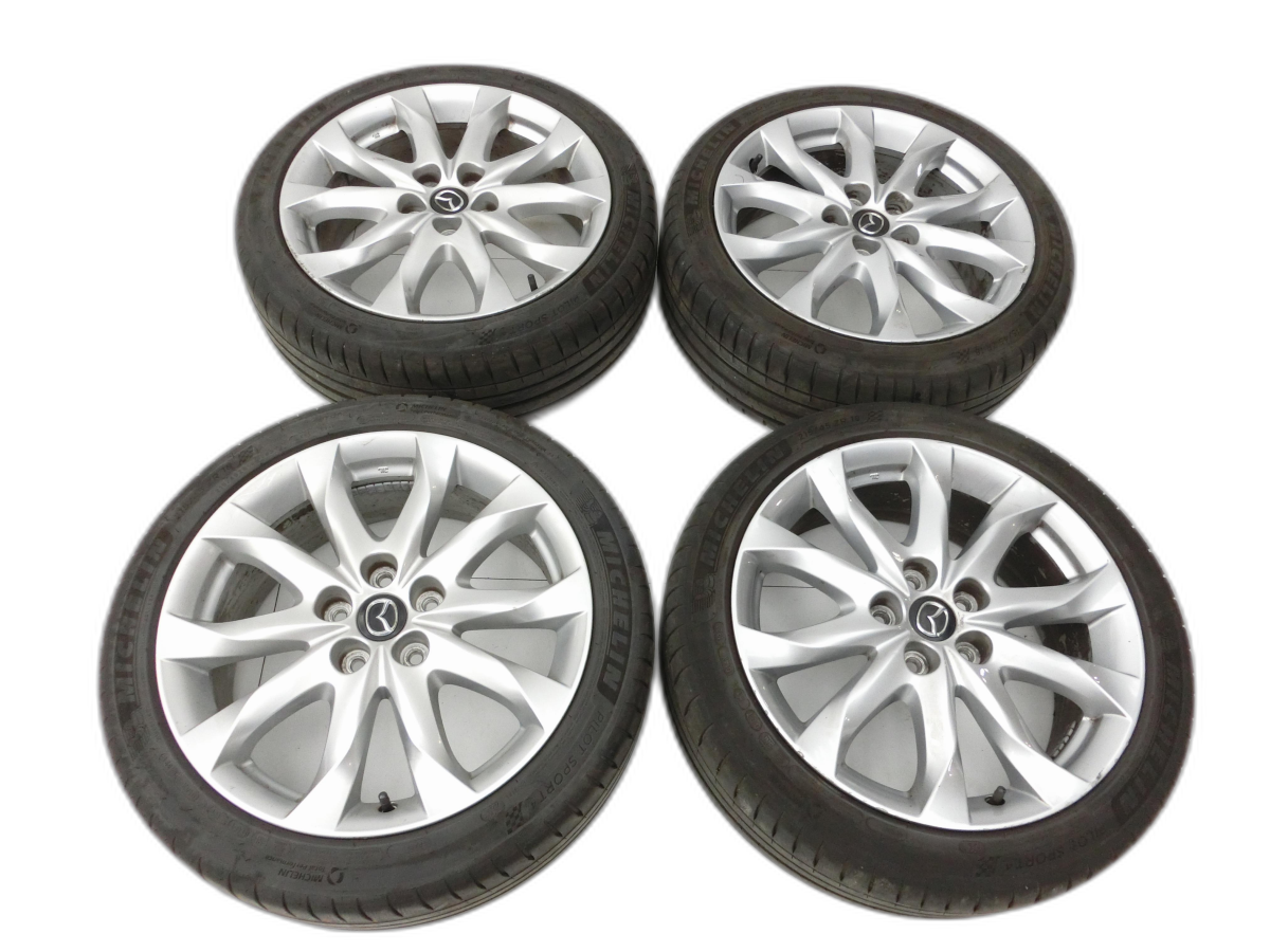 4x ruote complete cerchio alluminio pneumatici estivi 215/45R18 5X114.3 5.2-6.5mm Mazda 3 BM 13-17 - Bild 1