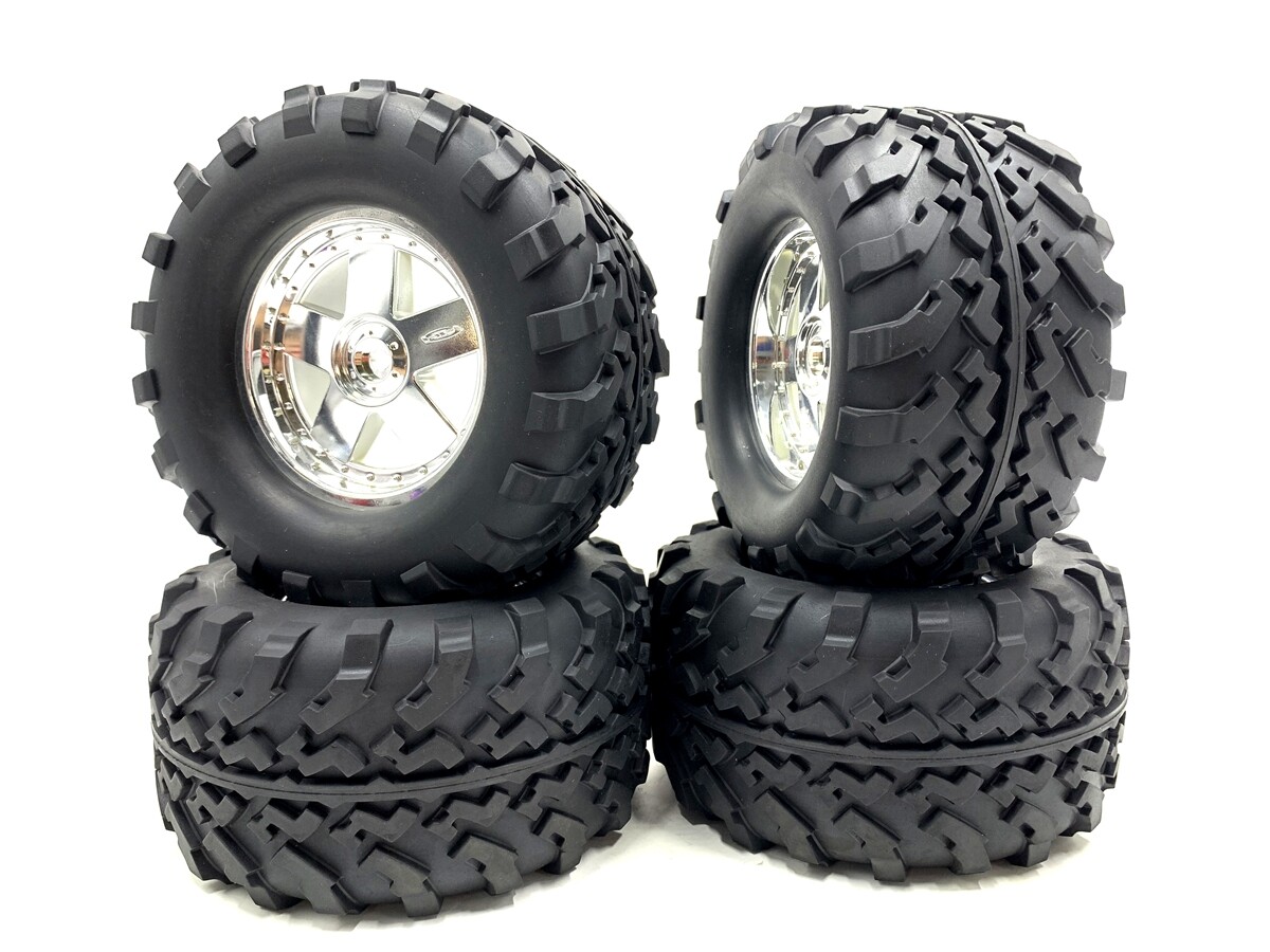 RC 1/8 Wheels/Tires/Rims For HPI Savage 5.9/4.6 Truck Truggy