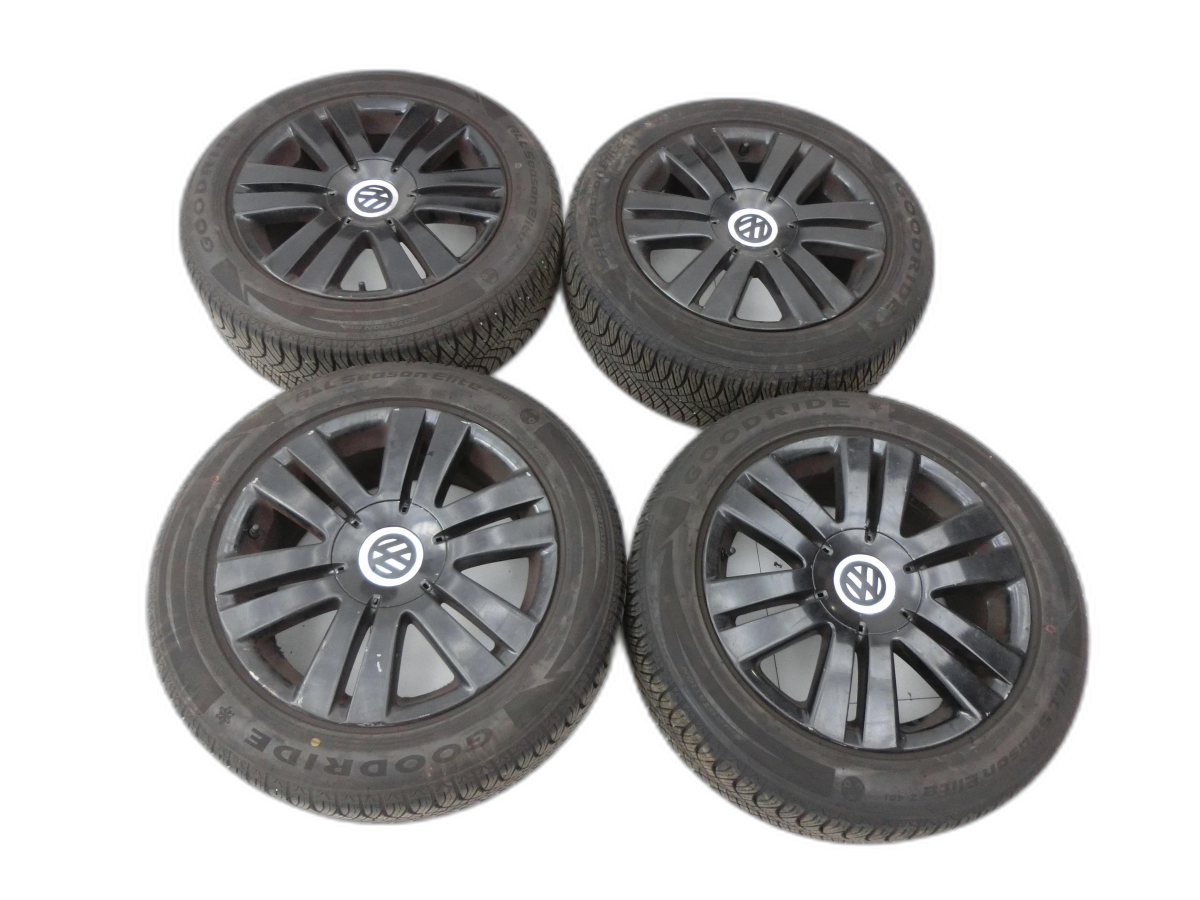 4x Rruedas completas llanta de aluminio neumáticos de invierno 205/55R16 5X112 6.9-7.6mm VW Passat 3C B6 06-10 - Bild 1