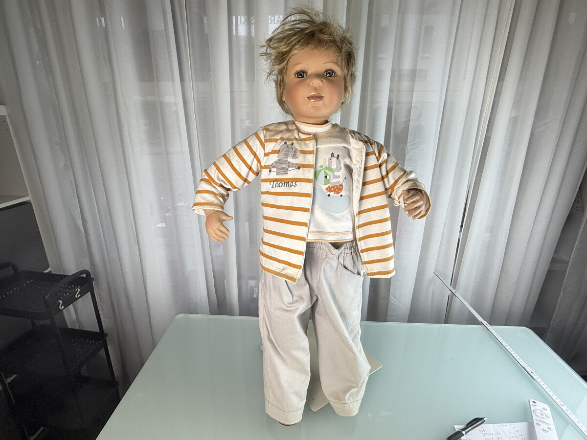 Poupée D'artiste Inge Tenbusch - Porcelaine 55 Cm - Excellent état